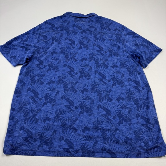 Tommy Bahama Florida Gulf Coast Polo Shirt Hawaiian Floral NCAA Blue Men's 2XL - Picture 11 of 13